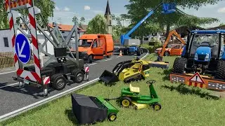 Elagage en nacelle et tonte des bords de route | Farming Simulator 22 Paysagiste
