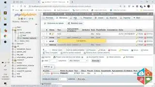 2. Criando meu primeiro Banco de Dados e minha primeira tabela no xampp