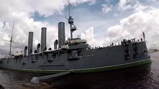 Санкт - Петербург.Обзор крейсера Аврора