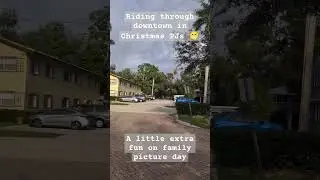 The Ultimate Sunday Fun: Riding in Christmas PJs after Family Picture Day