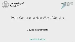 Davide Scaramuzza "Event Cameras, a New Way of Sensing" + ICCP2024 Opening (ICCP2024 Monday morning)