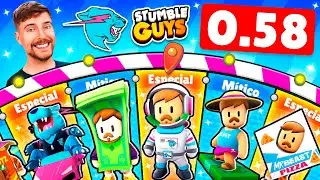 NUEVO MAPA *MRBEAST* y NUEVAS SKINS llegan en STUMBLE GUYS 0.58!
