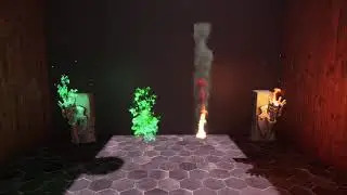 Unreal Engine 5.1 VFX, Real Time Fluid Sim Fire Torches vs Sprite Fire
