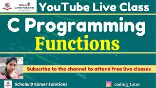 Functions | C Programming for Beginners | Coding Simplified 