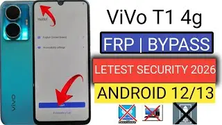 Vivo T1 4G Android 12/13 Frp Bypass  T44 W (PD2201F)Google Frp Bypass | Latest Security Method 2026
