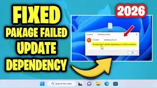 Package failed updates dependency or conflict validation in Windows 11 - How To Fix Cant Open txt
