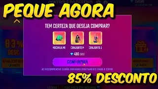 EVENTO CONTROLE DO DESTINO FREE FIRE. 😱QUANTO GASTA ATÉ 85% DE DESCONTO