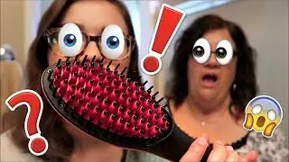 REVIEWING THE HAIRBRUSH STRAIGHTENER!