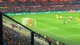 Feyenoord-ADO rode kaart + penalty Kramer