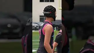 Parker was COOKING their defense🍿🔥 #7v7 #7v7football #micdup #nflfootball
