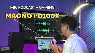 Mic thu âm chuyên podcast và gaming livestream Maono PD100X