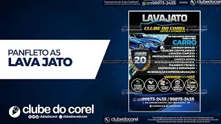 Panfleto Lava Jato - Modelo Pronto CDR e PDF