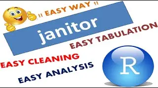 Janitor in R | Data Cleaning | Tabulation and Reporting in R| Format Column Names| Get Duplicates