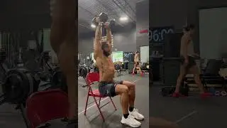 Seated Double DB Curl to Press