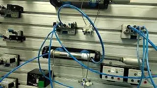 Specialist Diploma in Robotics & Automation Pnematic single solenoid on double acting cylinder