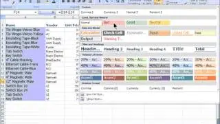 Excel Cell Styles