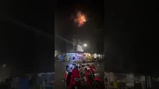 Pesta kembang api malam tahun baru alun2 arjawinangun