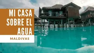 Tour por mi casa en un BUNGALOW SOBRE EL AGUA!! Maldivas - Asia