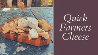 Quick Farmers Cheese made from raw goat milk