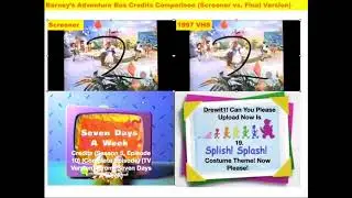 Barney’s Adventure Bus Credits Comparison (Screener vs. Final Version) (Two More Themes Left!)