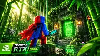 How Minecraft Looks with Ultra RTX Setting | RTX 5060 + R7 500f...🔥