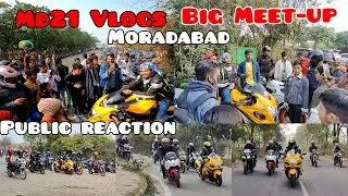 Big Meet-up On New year ride Harbal Park Moradabad | Hayabusa reaction#md21vlogs #meetup #superbike
