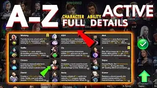 AtoZ All characters ability 2024 |Active character ability | All characters ability full details