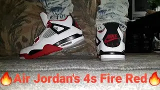 Air Jordan's 4 Fire Red 🔥 2020 REVIEW & ON FEET WATCH BEFORE YOU BUY