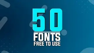 Top 50 Best Fonts For Youtuber & Designer 2020