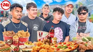 Letting The Person in FRONT of Us DECIDE What We Eat For 24hrs!!! Pt. 2