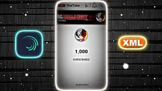 Thenks For 1k Subscribe 💖☺️ 1k Special video xml file 📁 ALIGHT MOTION xml by @bgsurajeditz#xml
