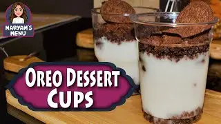 OREO DESSERT CUPS RECIPE | OREO VANILLA PUDDING | BY MARYAM'S MENU