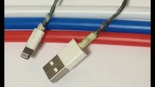 Чиним провод для Iphone, термоусаживаемая трубка ТУТ
