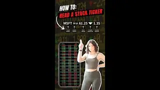 How To: “Read a Stock Ticker” - The Basics Explained
