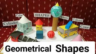 3D shape model for school project |geometry shapes models |
