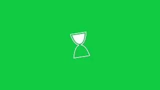 Sandglass Loading Animation | Green screen