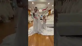 TINY TEXIE SAYS YES TO THE WEDDING DRESS!! 