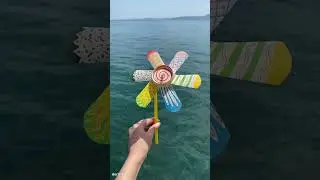 YAPARKEN EĞLENDİM! Doğadan rüzgar gülü! 🥳🎈✨