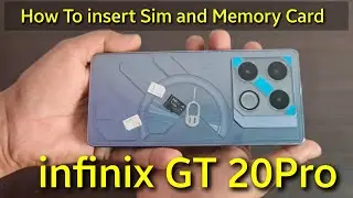 How to insert Sim and Memory Card Infinix GT 20 Pro