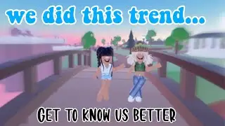 we did this trend...