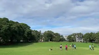 F-35A Lightning Anzac Day flypast at Prince Alfred Park. April 2022