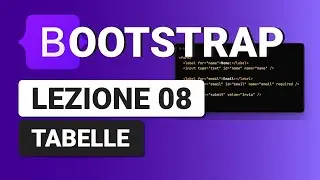 Tabelle - Corso Bootstrap 5 Italiano Lezione  08