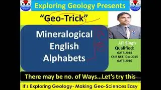 Mineralogical English Alphabets| Geo Trick to memories more than 30 Minerals in Easy way| It's E.G.