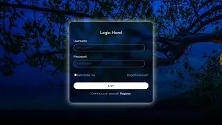 How to Create Login Form in HTML & CSS | Full Tutorial