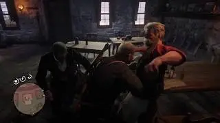 Rdr2 arthur and dutch beating up people in van horn