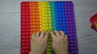Rainbow🌈 Asmr🔥 No Talking 🔥Satisfying pop it🔥Popit🔥Tapping🔥Tingling🔥Fidget toy🔥Giant