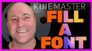 Kinemaster Creative Font Tutorial  - Custom fill fonts with images or patterns 