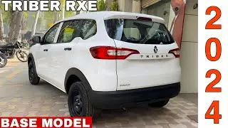 2024 NEW RENAULT TRIBER RXE 2024 BASE MODEL ₹6.3 Lakh TRIBER BASE MODEL 2024 UPDATED WHITE COLOUR