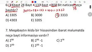 İnformatika | Mövzu 1 | Əsas Anlayışlar