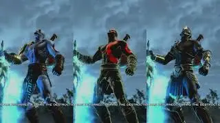 God  of War 3 | All 9 Costumes Intro 4k 60Fps